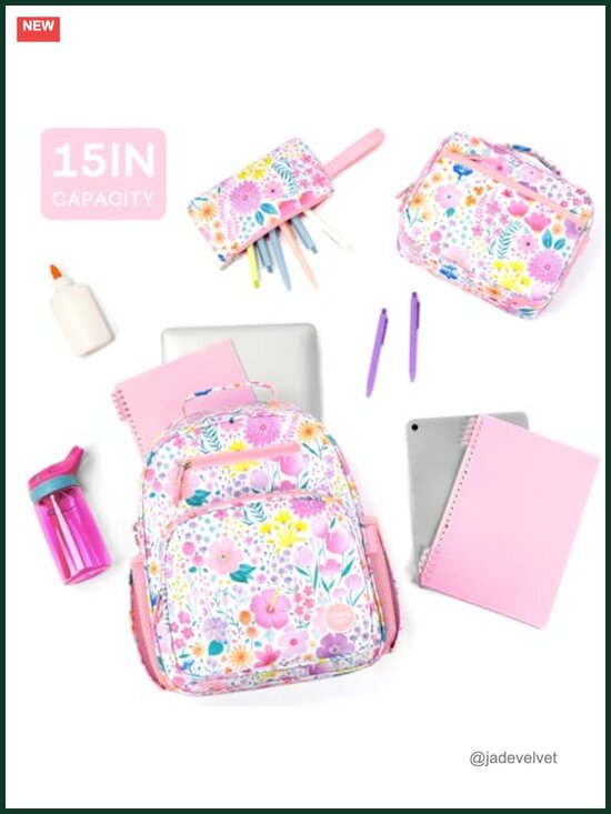 3PC Kids Backpack Set with Lunch Box and Pencil Case for School main image 6